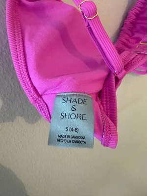 NEVER WORN Shade & Shore Bikini Set Magenta thumbnail 4
