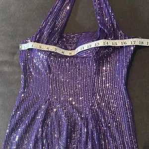 Women’s Purple Fully Sequined Short Prom Party Dress Halter Neck Size 8 NEW thumbnail 12