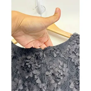 AQUA Formal Dress Size 2 Black Lace Knee Length Cocktail‎ Party Short Sleeve NWT thumbnail 10