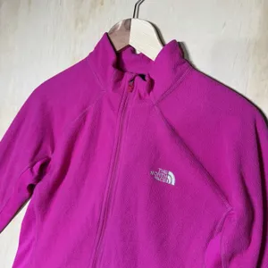 The North Face Women's Medium Pink Full Zip Fleece Jacket Outdoor Hiking thumbnail 3