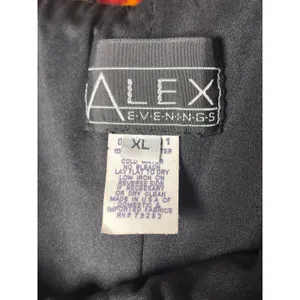 90s Vintage Alex Evenings Chiffon Layered Wide Leg Evening Pants sz XL thumbnail 7