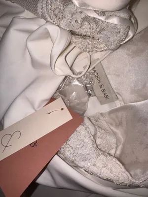NEW SACHIN & BABI Carrie Bridal Jumpsuit In Cream sz 14 thumbnail 5