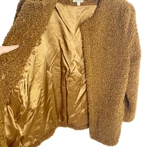 Max Studio Faux Fur Brown-rust Teddy coat size medium thumbnail 5
