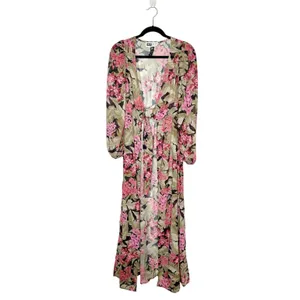 Beach Riot Ryan Floral Cover Up Dress Women's Multicolor Size Medium thumbnail 2