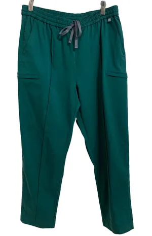 Mediclo sicily pintuck tapered scrub pants hunter‎ green size Large thumbnail 1