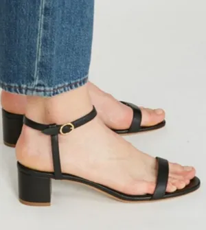 Mansur Gavriel Black Ankle Strap Leather Sandal Size 5 thumbnail 1