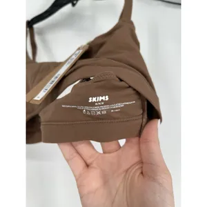 Skims Fits Everybody Scoop Bralette Jasper Brown Kim Kardashian Adjustable Medium thumbnail 4
