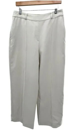 Spanx Ponte Slim Straight Pants Cream Beige‎ Size Large L Stretch Pull On thumbnail 1