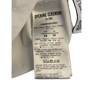 Opening Ceremony Logo Cropped white T-shirt XS Authentic thumbnail 9
