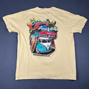 Cricos Pizza & Subs Comfort Colors Unisex Large Yellow‎ Short Sleeve Gulf Shores thumbnail 6