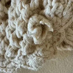 Huntington Ridge Ramie Cotton Cream Botton Boho Festival Crochet Vest M # 2244 thumbnail 7