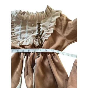 Vintage Princess Lolita A-Line Dress Fairy Balloon Sleeve Pearls Party Costume S thumbnail 4