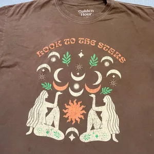 Pacsun Golden Hour Look To The Stars Oversized T Shirt Size L/XL thumbnail 2