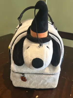 Snoopy Halloween Backpack Brand New White thumbnail 1