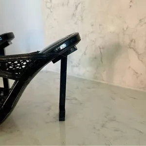 New! Jessica Rich Ysabelle Fishnet Pointed Toe Heels in‎ Black Sz 37 US 6.5 thumbnail 5