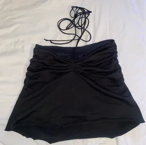 Edikted ruched mini skirt black thumbnail 2