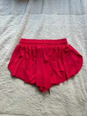 Red Amazon Athletic Shorts Flowy thumbnail 3