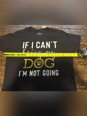 Last Creek Outfitters "If‎ I Can't Bring My Dog" Graphic Tee NWT - Size L thumbnail 5