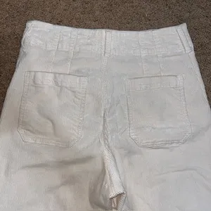 Anthropologie Maeve The Colette Corduroy Ankle Cropped Wide‎ Leg Pants Cream 29 thumbnail 6
