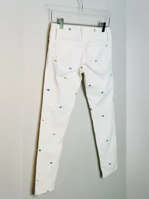 Lilly Pulitzer Resort White Worth Skinny Mini Rainbow Fish Jeans Pants NWT thumbnail 6