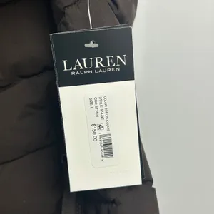 Lauren Ralph Lauren Chocolate Brown Quilted Hooded Puffer Vest Women's Large thumbnail 5