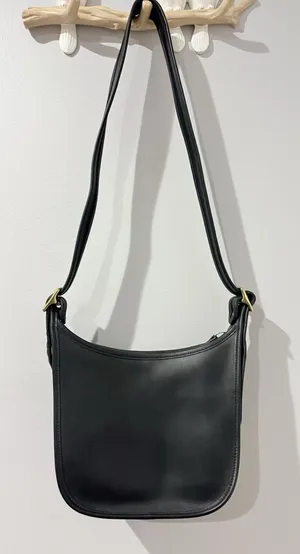 Coach Janice Legacy 9950 Crossbody Bag‎ Vintage Black Leather MINT COND V thumbnail 1