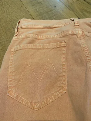 Mother The Insider Ankle Fray Jeans Chalk It Up Size 28 thumbnail 10