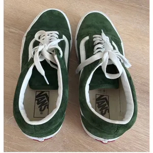 Vans Old Skool Pig Suede Dark Green Shoes Women's 9.5 Men's 8 thumbnail 6
