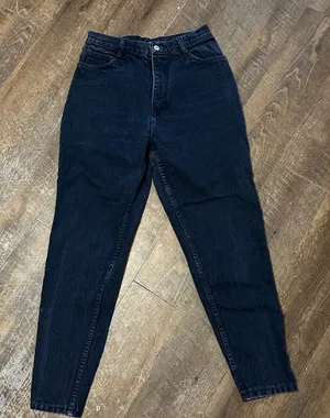 Vintage Jordache Basics High Waisted Mom Jeans Dark Wash Ankle‎ Zip 13/14 8145J thumbnail 1