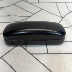 Coach Eyeglasses Case OS Black Hard Shell Clamshell with Cleaning Cloth thumbnail 7