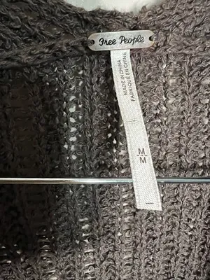 Free People Sloppy Pocket Long Line Cardigan Duster Boho‎ Vest thumbnail 5