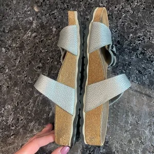 Birkenstock Birki’s Silver Two Strap‎ Sandals Size 5 thumbnail 6