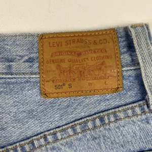 Levi's 501 Skinny Jeans Womens 24‎ High Rise Light Wash Distressed Denim 24x28 thumbnail 12