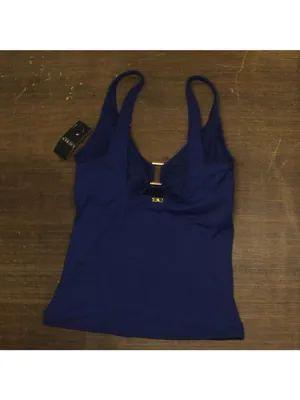 Lauren Ralph Lauren Ring-Trim Tankini Top 20301127 Sapphire Blue 12 thumbnail 2