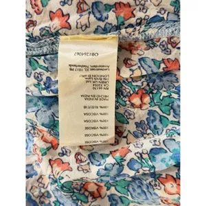 Free People Maxi Dress Blue Molly Jo Floral Button Down Cutout Back Smocked XS thumbnail 13