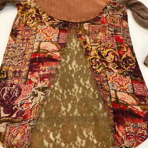 BKE Brown and Orange Long Sleeve Top thumbnail 6