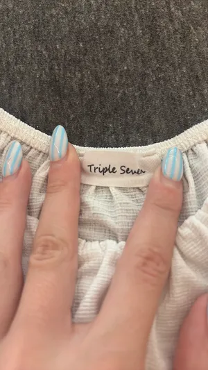 Triple Seven White Tie Back Romper Dress thumbnail 3