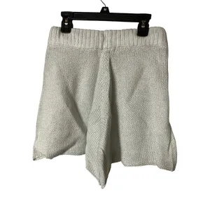 We Wore What Womens XS Pull On Sweater Shorts Light Gray Cozy Chunky Knit New thumbnail 2
