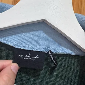 Urban Outfitters Out From Under Size Medium Green and Blue Collared Crop Top. thumbnail 4