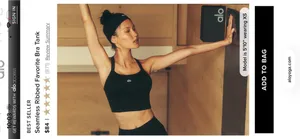 Alo Seamless Ribbed Yoga Favorite Bra Tank thumbnail 4