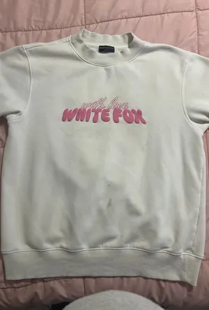 White Fox Boutique pink flower hoodie thumbnail 1