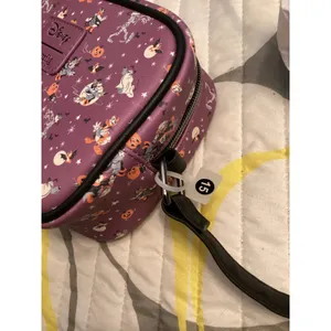 NWOT Loungefly Disney Mickey Mouse & Friends Purple Halloween AOP Crossbody Bag thumbnail 4