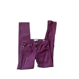 Tory‎ Burch dark plum super skinny mid rise jean size 26 thumbnail 10