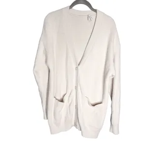 Aritzia Wilfred Free Hush Knit Oversized‎ Cardigan Size XS Cream Off White thumbnail 5