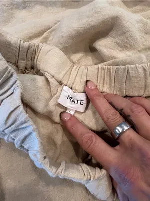 MATE The Label Willow 100% linen pants size Large thumbnail 5