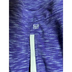 Avalanche‎ Athletic Pullover Top Women's Small Purple White Kangaroo Pocket LOGO thumbnail 2