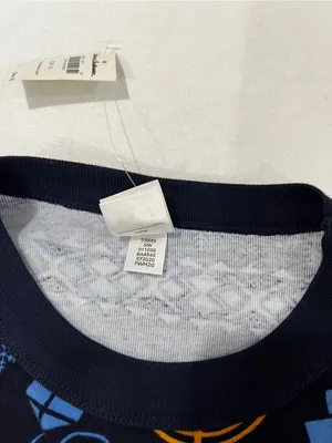 Hanna Andersson Hanukkah Themed Pajama Top 100% Organic Cotton Size XL Navy Blue thumbnail 6
