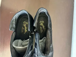 Seychelles Black Suede Embroidered Ankle Boots 8 thumbnail 9
