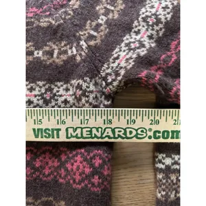Old‎ Navy Fair Isle Sweater V Neck Pullover Lambswool Sz Large Holiday Christmas thumbnail 5