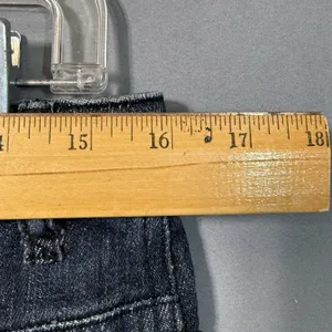 ROXY Denim Jean Mini‎ Skirt Low Rise Button Fly Surfer Beach Y2K Size 7 Sk8r thumbnail 6